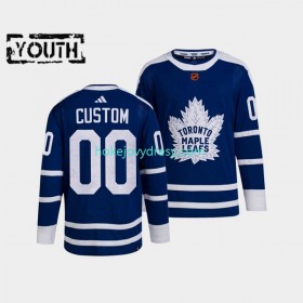 Dětské Hokejový Dres Toronto Maple Leafs Personalizované Adidas 2022 Reverse Retro Modrý Authentic